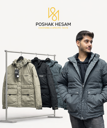 کاپشن اسپورت وارداتی داخل الیاف پافرشو شیک مردانه